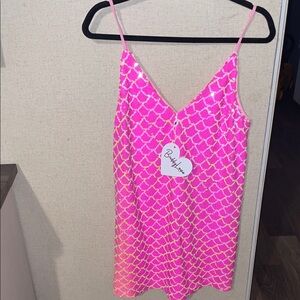 Buddy Love Vibrant Pink and Gold Slip